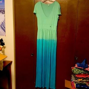 Dip dye maxi dress by Blutsgeschwister sz L